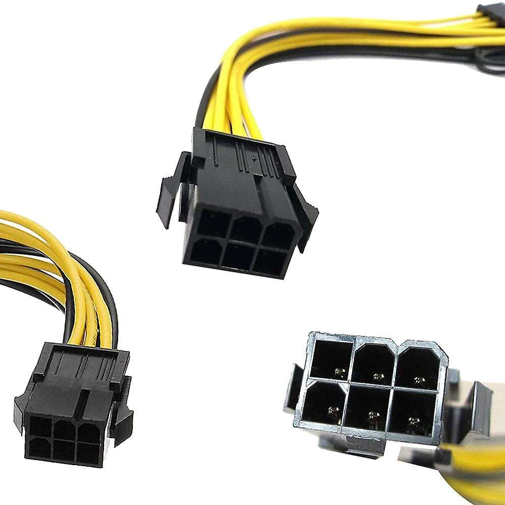 6 Pin to Dual Pcie 8pin Graphics Card Pci Express Adapter Power Cable