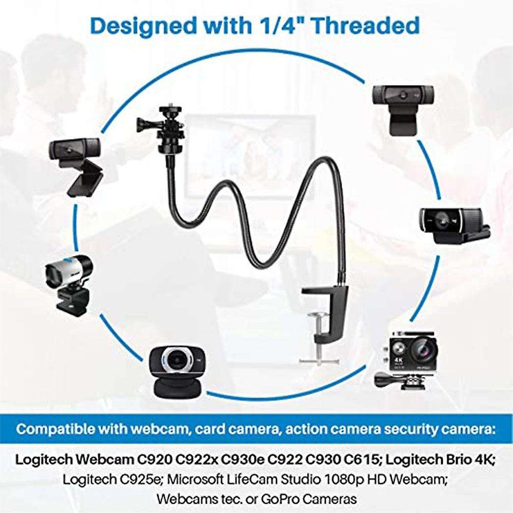 Camera Bracket with Desk Clamp for Webcam Brio 4k C925e C922x C922
