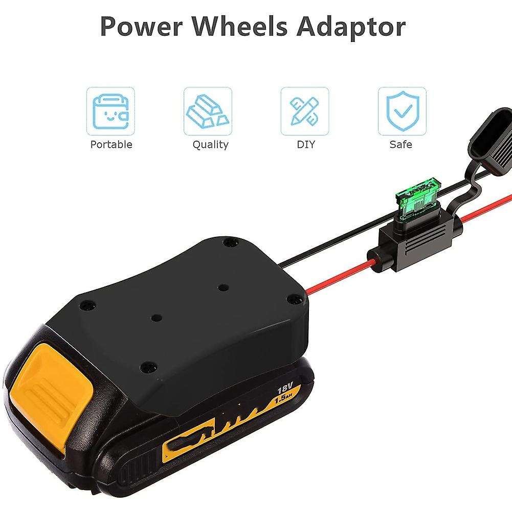 Power Wheels Adapter for Dewalt 20v 18vdcb Series Power Wheels Kit A