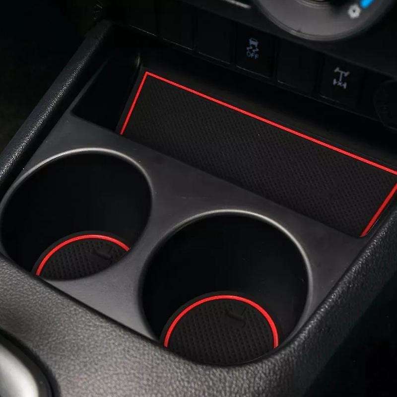 Gate Slot Mats for Toyota Hilux Sr5 15-18 Non-slip Mats Black