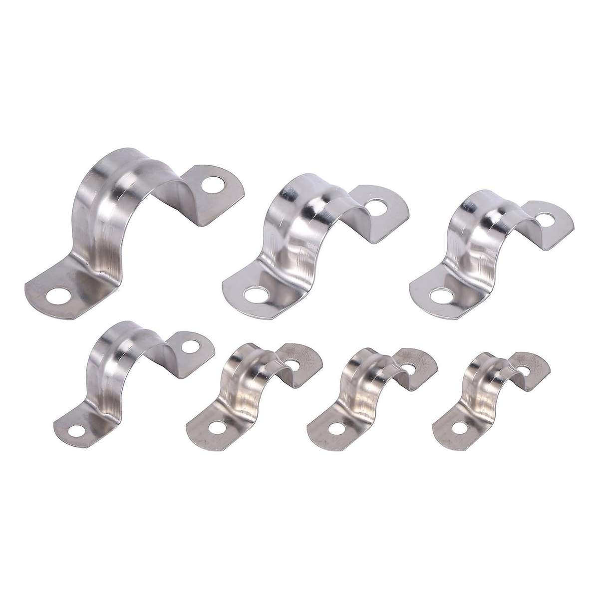 85pc Pipe Strap Clamp Stainless Steel Tube Strap for Pipe Tube Fixing