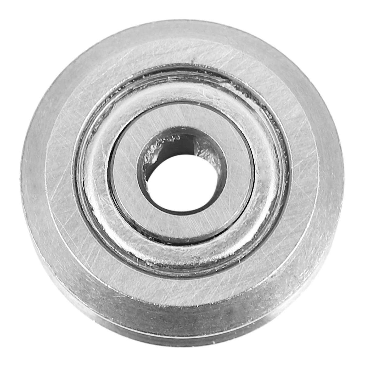 4x W1 Deep V Groove W-rail Track Pulley Rollers Ball Bearings Steel