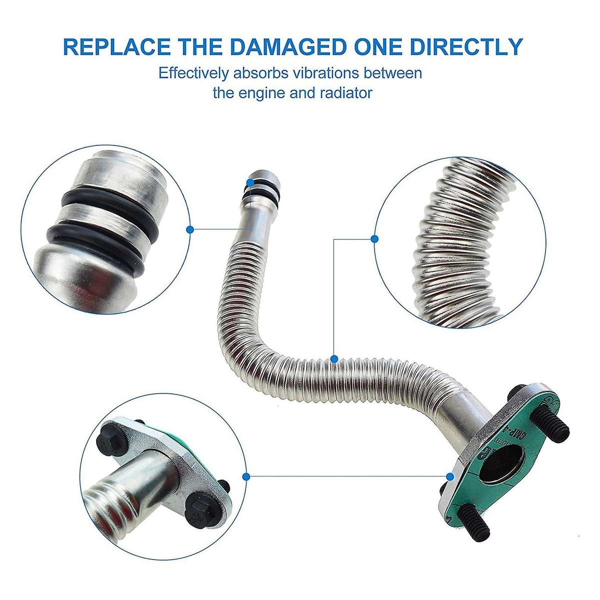 Engine Turbocharger Oil Return Hose Line Oil Return Drain Line