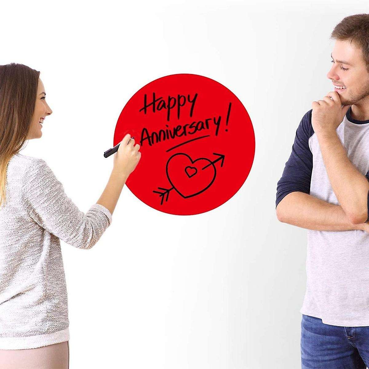 12pcs Dry Erase Removable Vinyl Dot Stickers for School 11.8inch