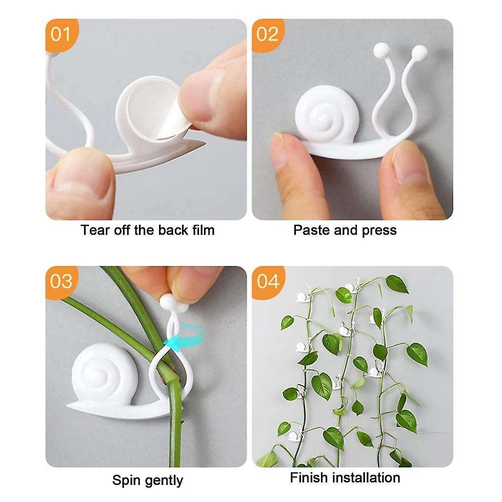 30pcs Invisible Snails Plant Climbing Wall Fixture Clips