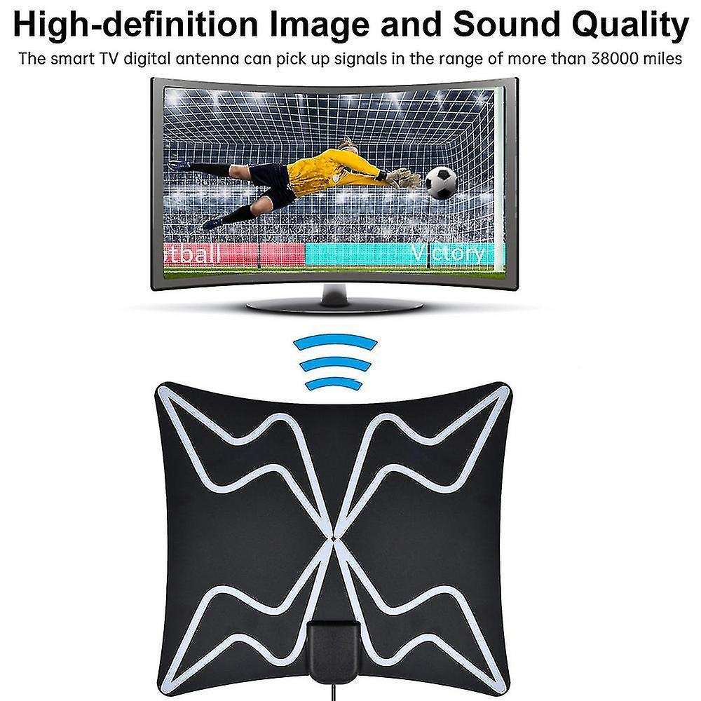 4k 3800 Miles Digital Hdtv Antenna Indoor Aerial Dvb-t2 Cbs Broadcast