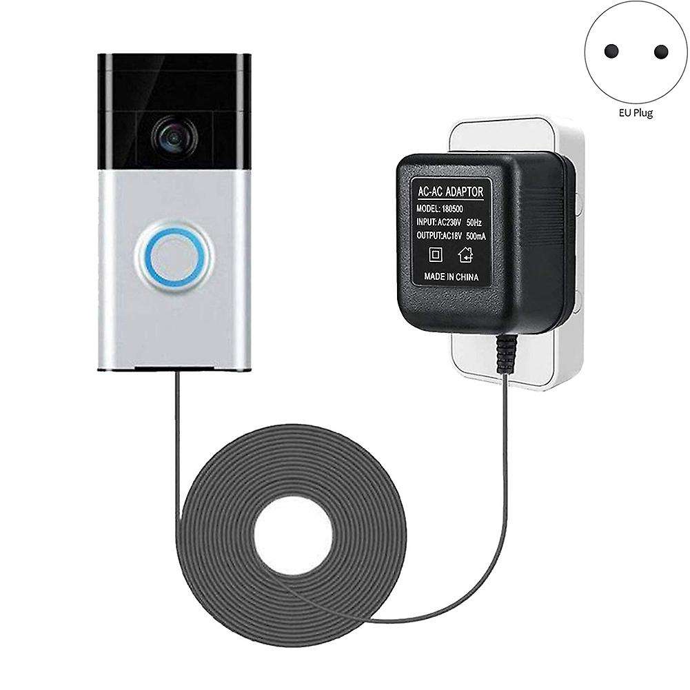 18v 500ma Power Supply Battery Charger for Ring Doorbell Eu Plug