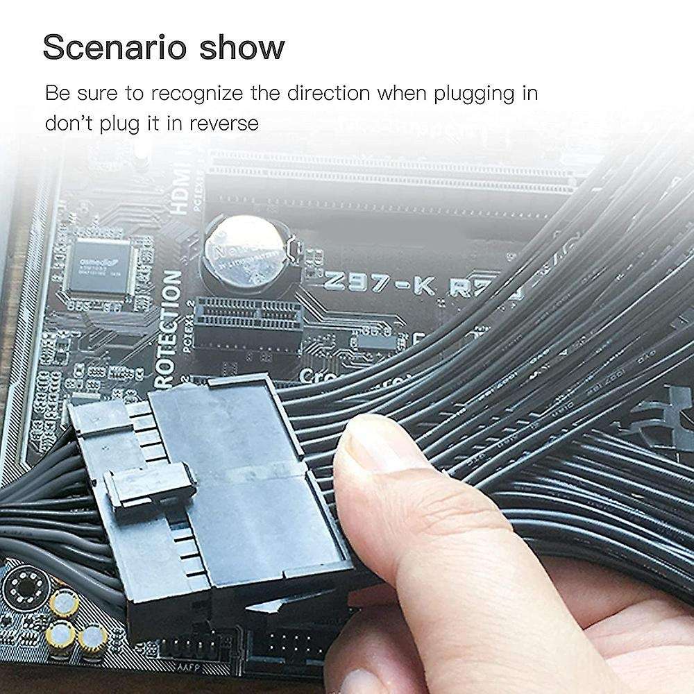 Psu Cable Adapter 24pin Power Cable for Computer Atx Motherboard