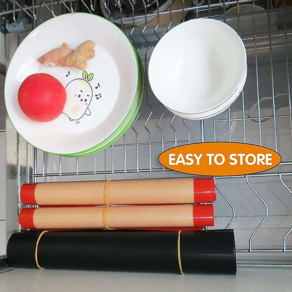 Silicone Baking Mats Set Of 4, 2 Half Sheets+2 Round,for Baking
