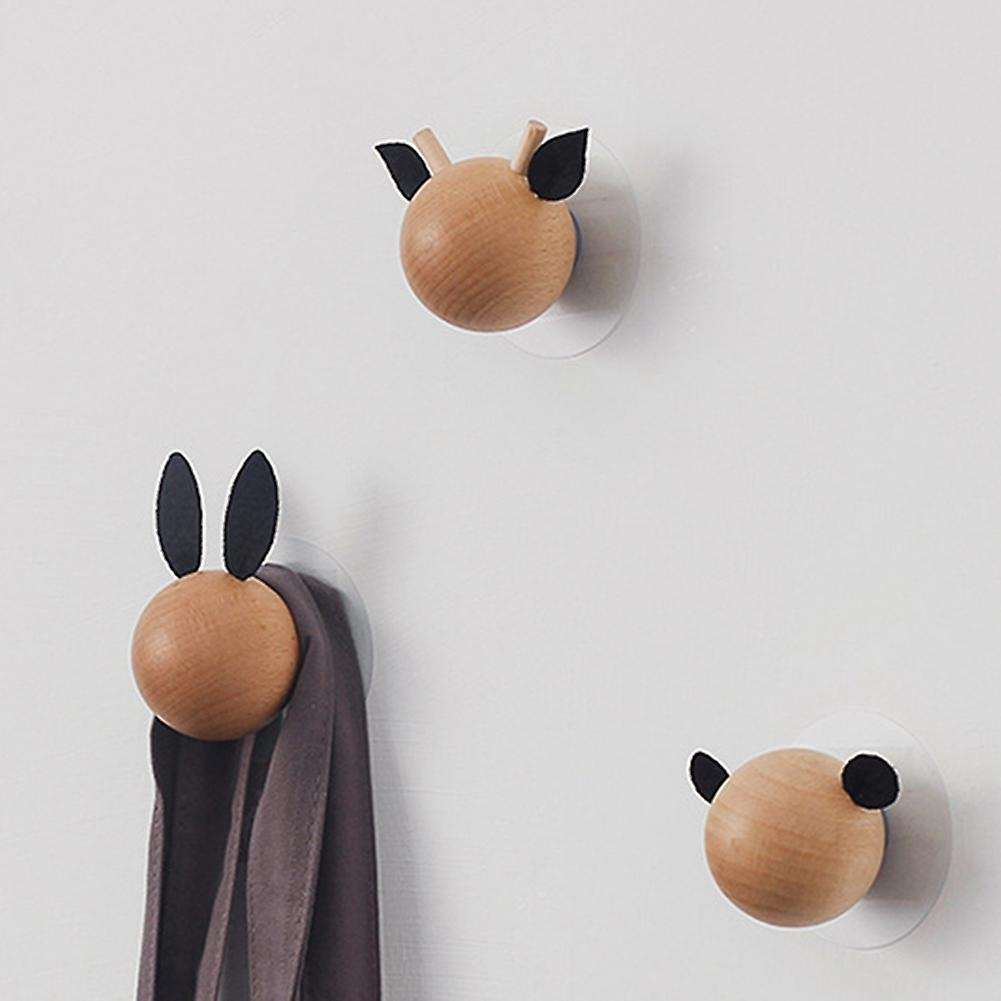 Children Bedroom Wall Decoration Non Perforated Animal Head Hanging