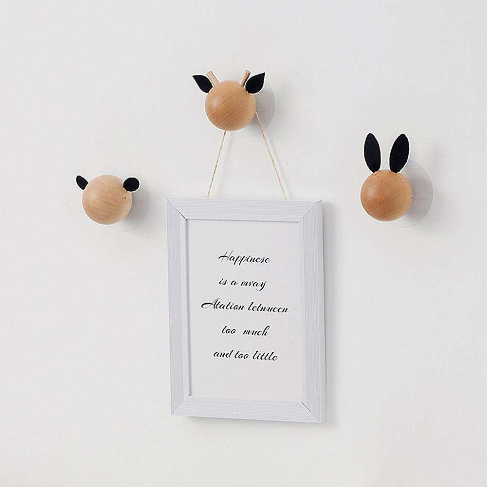 Children Bedroom Wall Decoration Non Perforated Animal Head Hanging