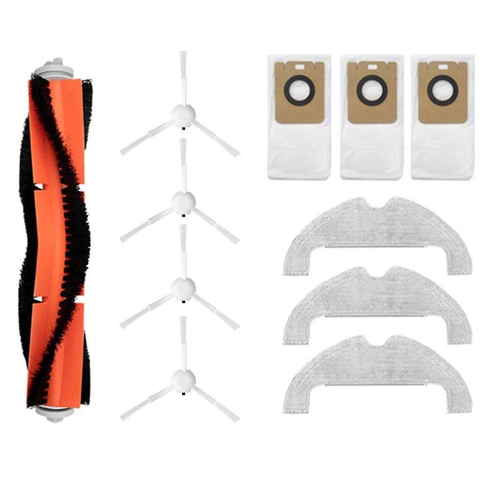 11pcs for Xiaomi Mijia Mop Main Side Brush Filter Screen Dust Bag