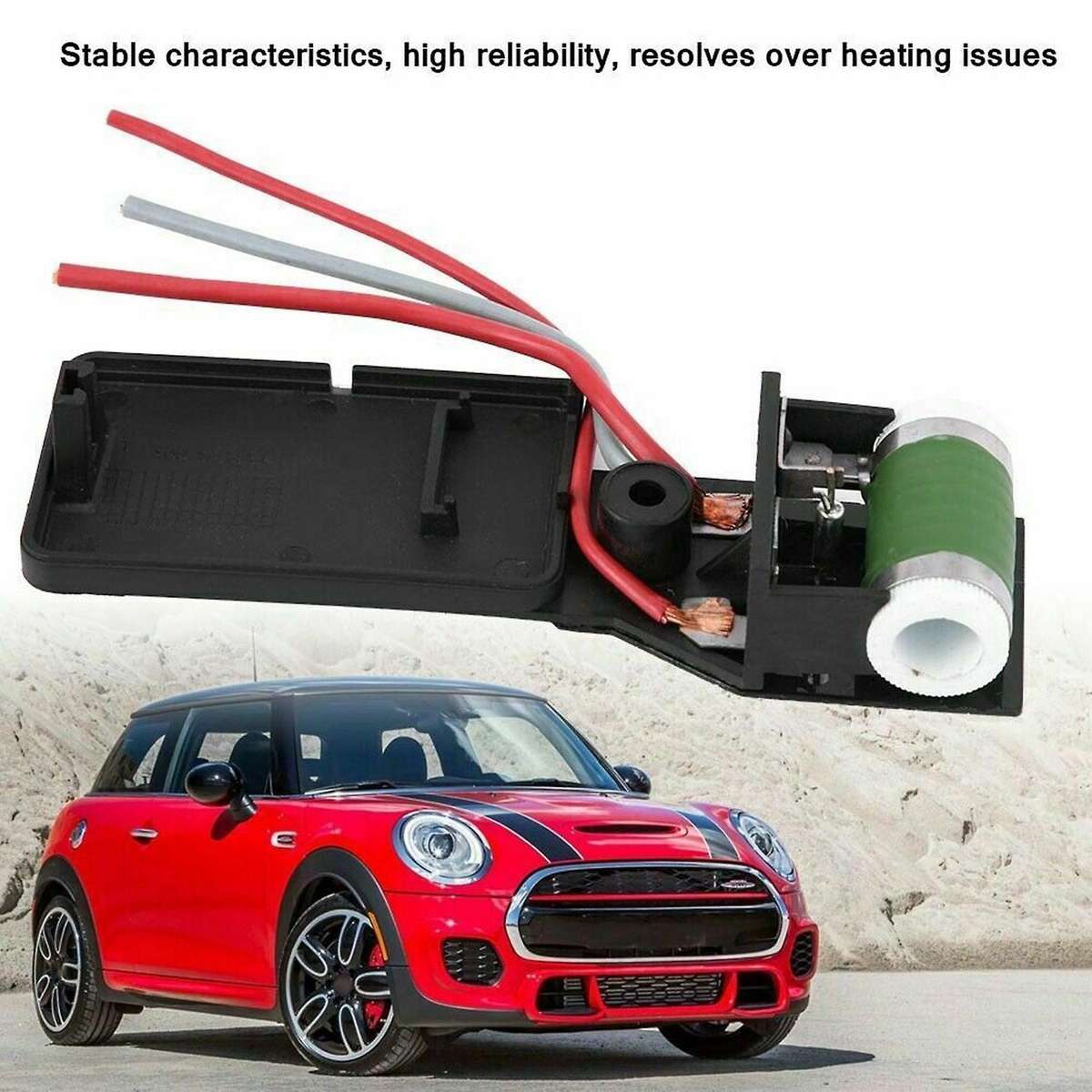1pcs Car Engine Cooling Radiator Fan Motor Resistor for Mini Cooper