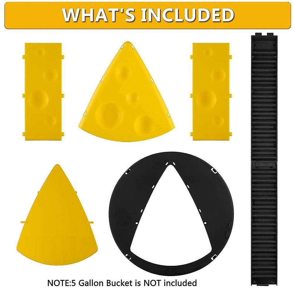 Mousetrap Reusable Flip and Slide Bucket Lid Mice Rat Trap Killer, C