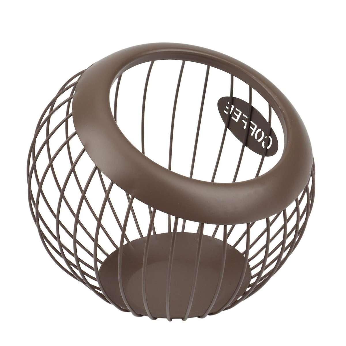 Shaped Melon and Fruit Basket Iron Coffee Capsule Storage Rack Basket
