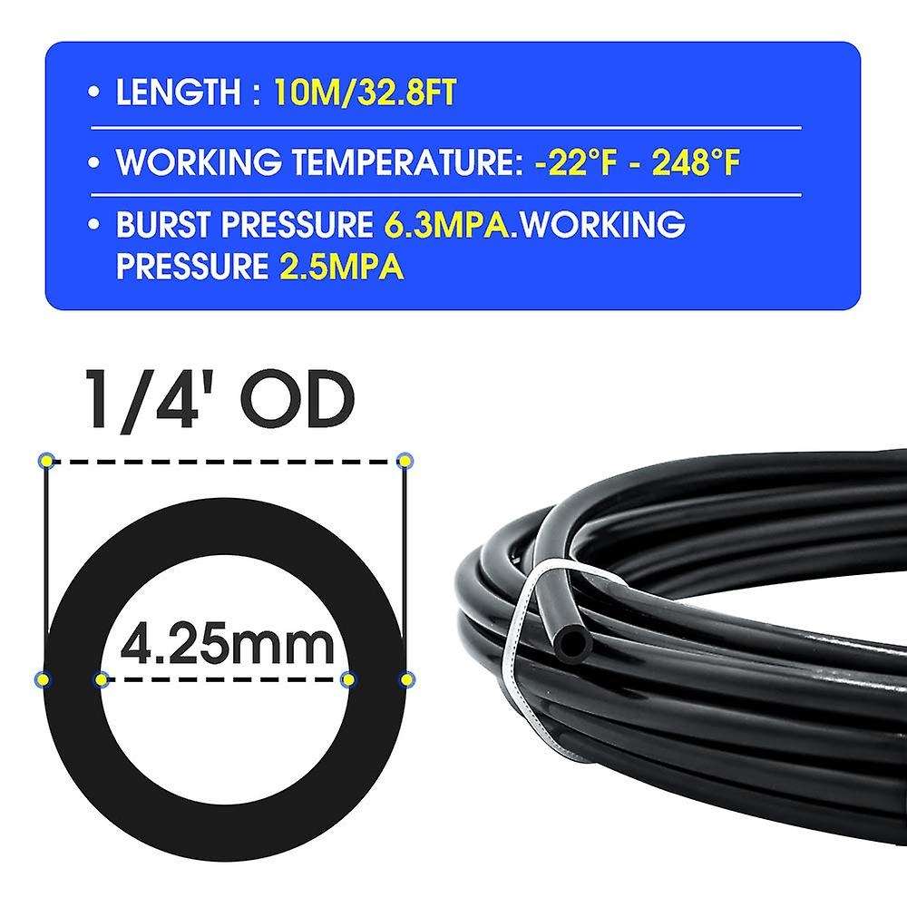 1/4 Inch Slip-lock Misting Nozzles Kit Fog Nozzles for Patio Misting