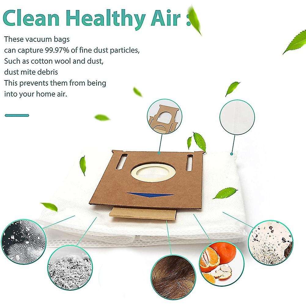 Disposable Dust Bag for Ecovacs Deebot T8 Aivi T8 T9 N8 Dx93, 10 Pack