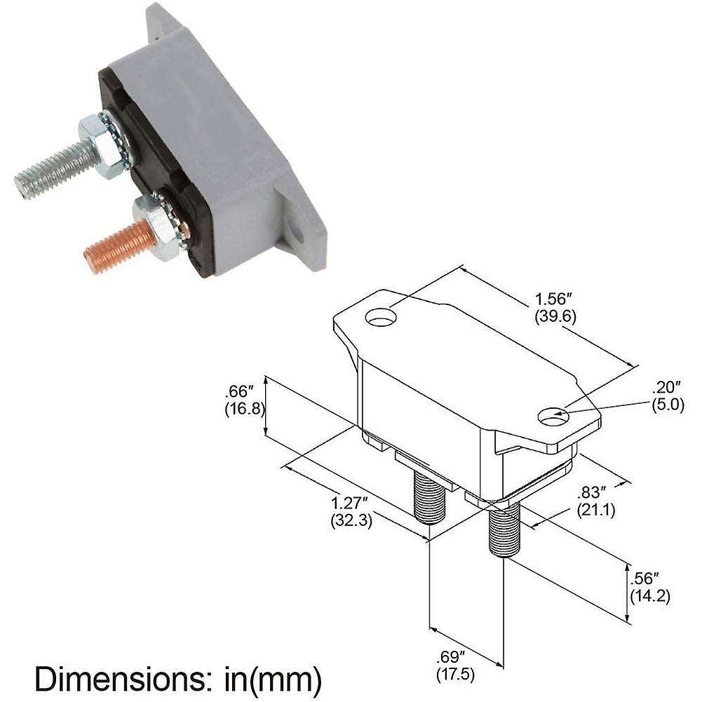 5 Pieces Automatic Reset Circuit Breaker Circuit Breaker with Cover