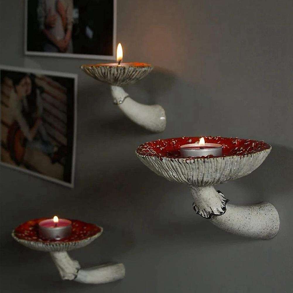 3pcs Mushroom Hanging Shelf for Bedroom, Living Room, Bathroom