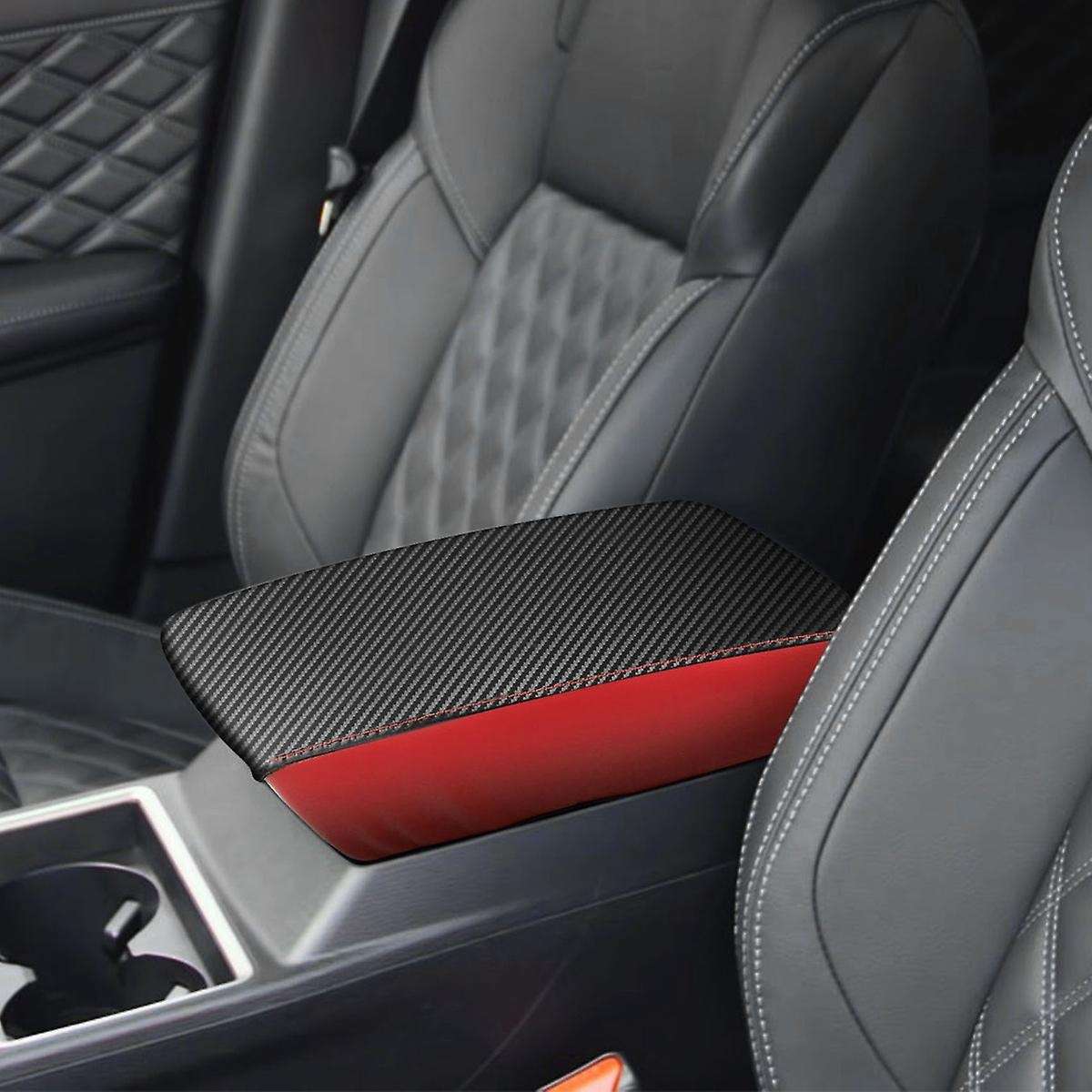 Central Control Armrest Pad Protection Cover Red