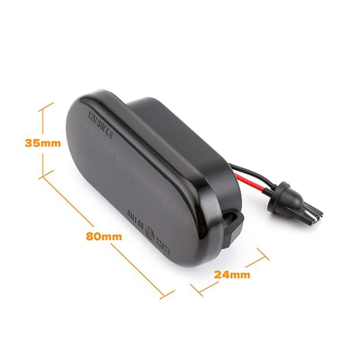 2pcs Lights for Seat Ibiza Leon Skoda Octavia Ford Focus Mk2(black)