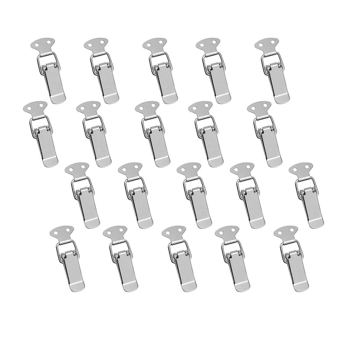 20pcs Spring Loaded Toggle Latch Catch Clamp Clips, for Case Box
