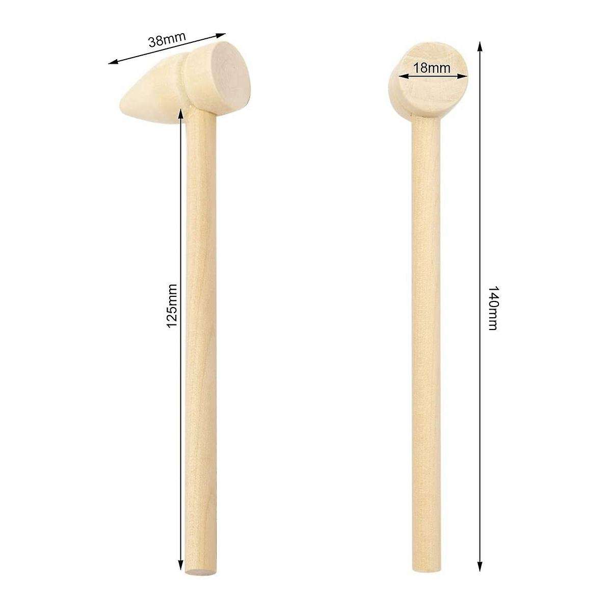 40 Pcs Mini Wooden Hammers Wood Crab Seafood Crab Lobster