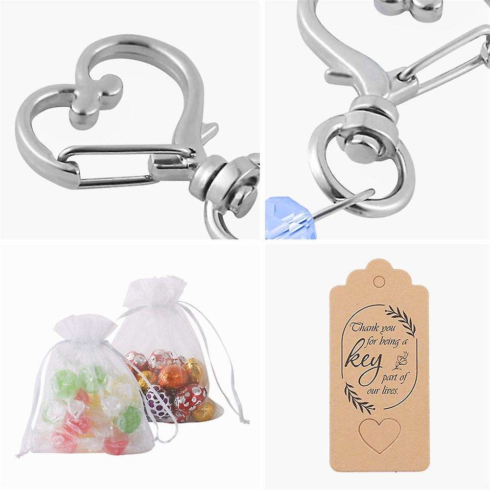 30 Pcs Angel Keychain Key Ring Guardian Angel Key Chain Key Holder