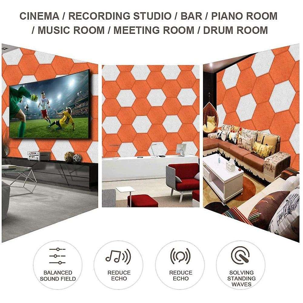 Hexagon Acoustic Panels Soundproof Wall Panels Soundproofing