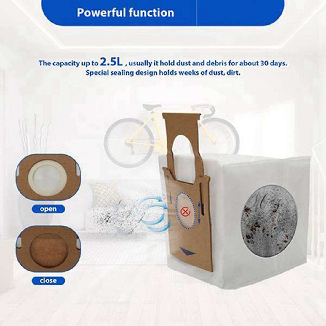 10 Pcs Dust Bags for Ecovacs Deebot Ozmo T8 Aivi T8 Max and T8 Series