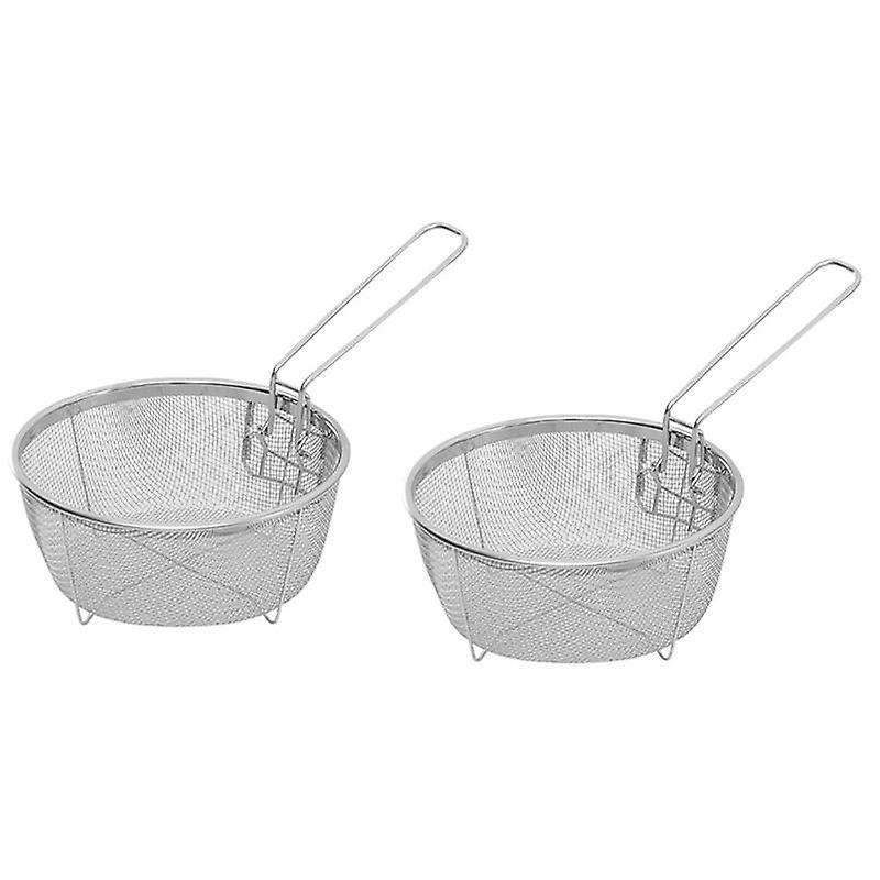 1pcs Stainless Steel Fry Baskets Hot Oil Frying Fried Basket
