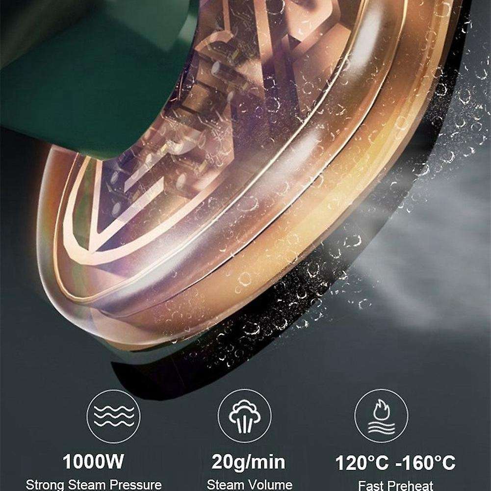 Portable Steam Iron Mini Wet and Dry Ironing Machine Green Us Plug