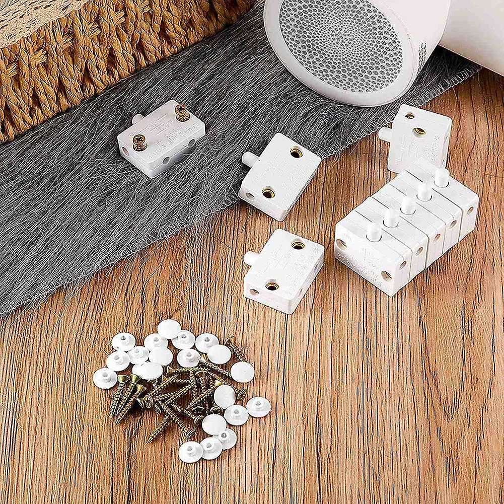 16 Pieces Cabinet Lamp Switch Automatic Door Contact Switch (white)