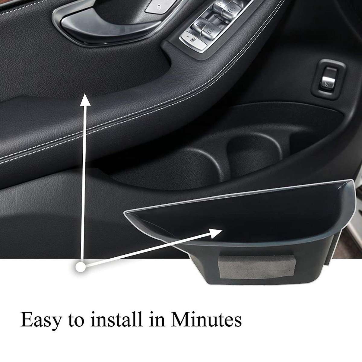 Front Door Handle Storage Box for Benz C Class W205 Glc Class