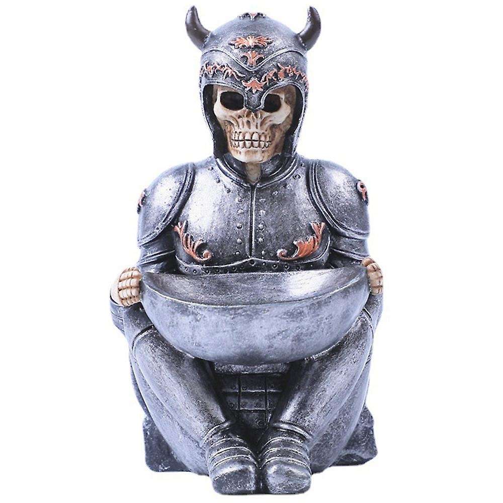Resin Craft Skull Statue and Viking Helmet Skull Statue Decoration