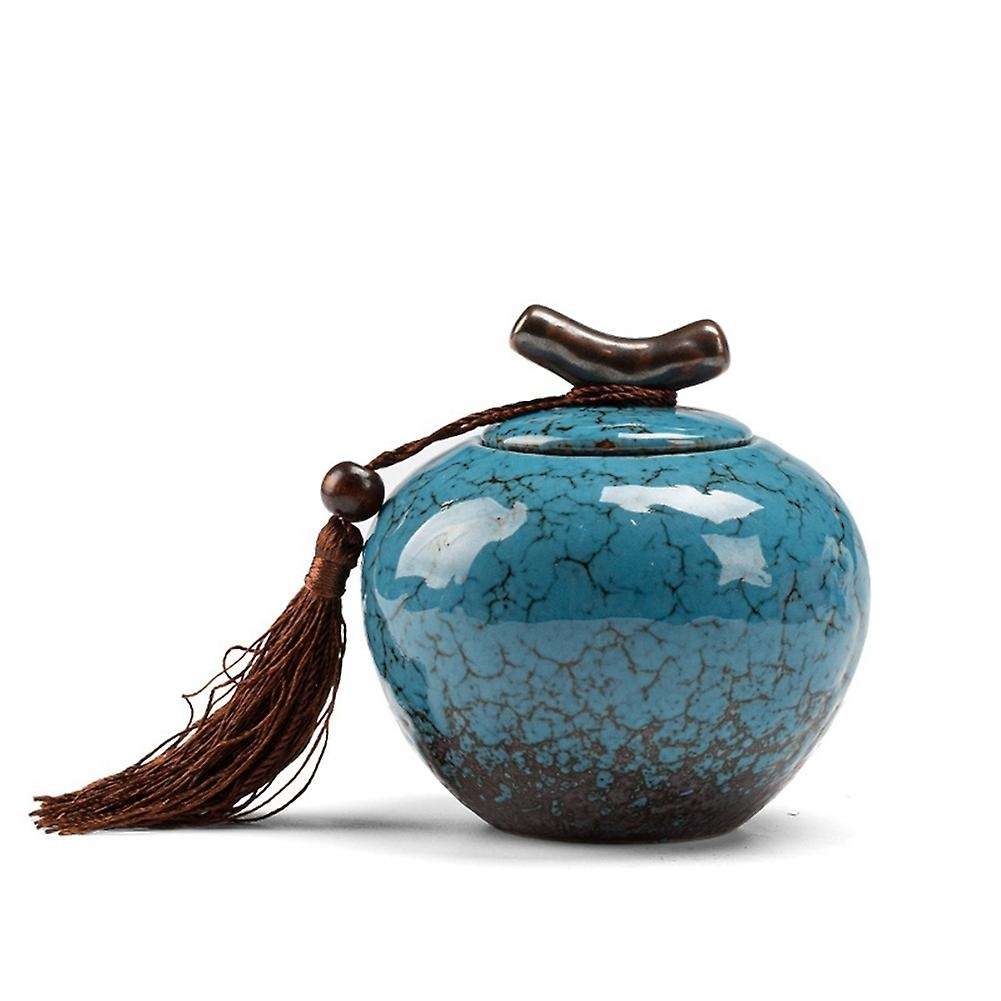 Ceramic Tea Pot, Tea Jar Ceramic Tea Barrel Black Tea Sealed Tank -c