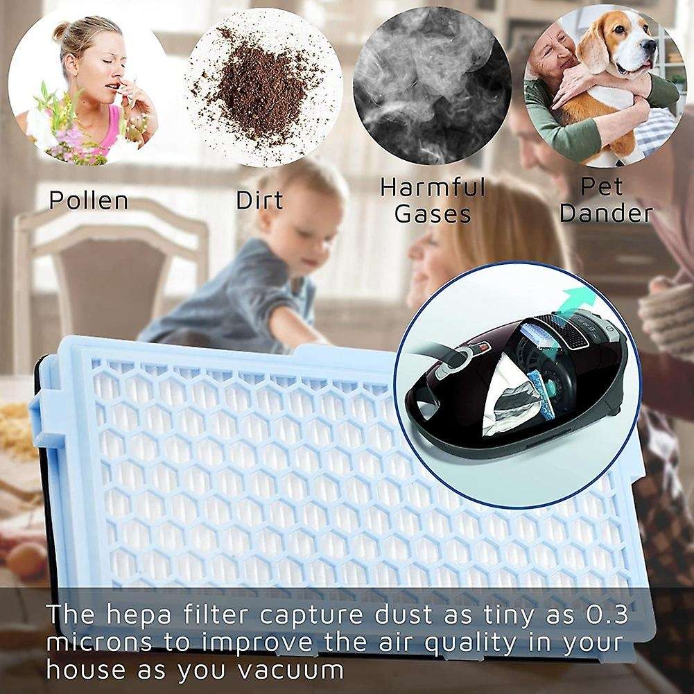 3 Hepa Filters for Miele Vacuum Cleaner Filter Compact C1 C2 Complete