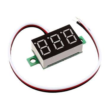 3pcs 0.36 Inch DC0V-32V Green LED Digital Display Voltage Meter Voltmeter Reverse Connection Protect