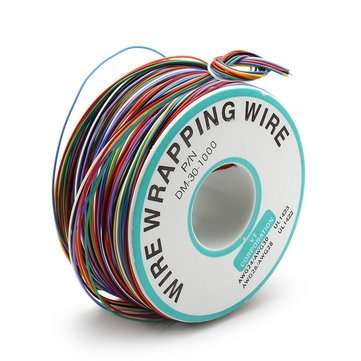 3pcs 0.55mm 8 Color Circuit Board Single-Core Tinned Copper Jumper Cable Dupont Wire