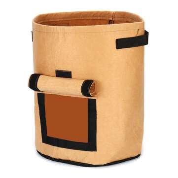 3Pcs 10 Gallon 37L Khaki Potato Planting Bag Pot Planter Vegetable Container Growing Garden