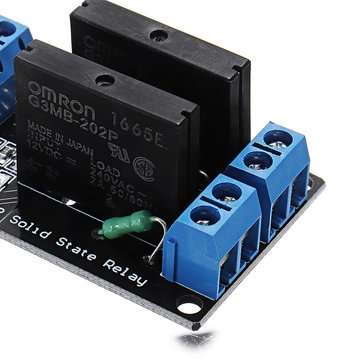3pcs 2 Channel 12V Relay Module Solid State High Level Trigger 240V2A Geekcreit for Arduino - produc