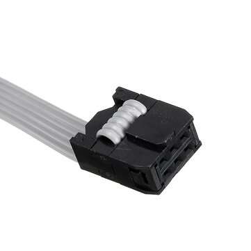 3Pcs 2.54mm FC-6P IDC Flat Gray Cable LED Screen Connected to JTAG Download Cable