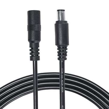 3Pcs 5M DC 12V Power Extension Cable Cord 5.5x2.1mm Plug Wire for CCTV Camera