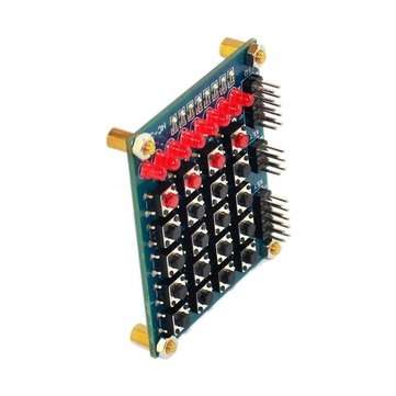 3pcs 8 LED 4x4 Push Button Switch 16 Keys Matrix Independent Keyboard Module For AVR ARM STM32