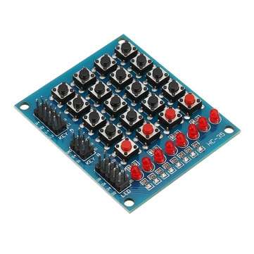 3pcs 8 LED 4x4 Push Button Switch 16 Keys Matrix Independent Keyboard Module For AVR ARM STM32