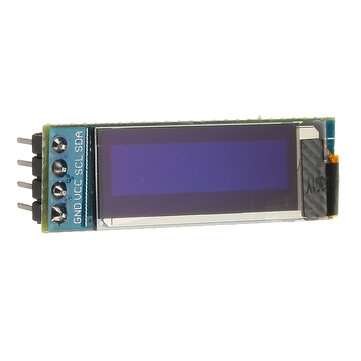 3Pcs  0.91 Inch 128x32 IIC I2C Blue OLED LCD Display DIY Module SSD1306 Driver IC DC 3.3V 5