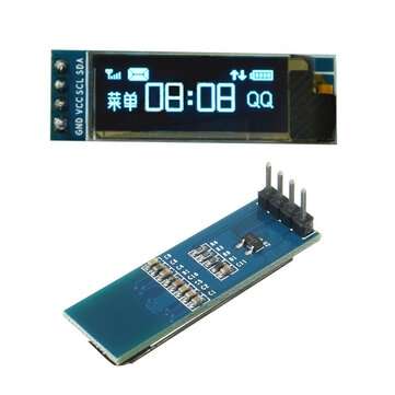 3Pcs  0.91 Inch 128x32 IIC I2C Blue OLED LCD Display DIY Module SSD1306 Driver IC DC 3.3V 5