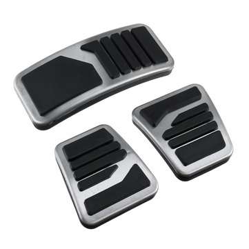 3Pcs Manual MT Clutch Brake Pedals Stainless Steel Metal Accelerator Universal For Mitsubishi