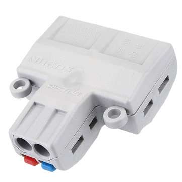3pcs SPL-62 Two Groups of Parallel One-in and Three-out Splitter Terminal Wire Connector