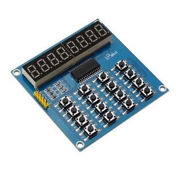 3pcs TM1638 3-Wire 16 Keys 8 Bits Keyboard Buttons Display Module Digital Tube Board Scan And Key LE